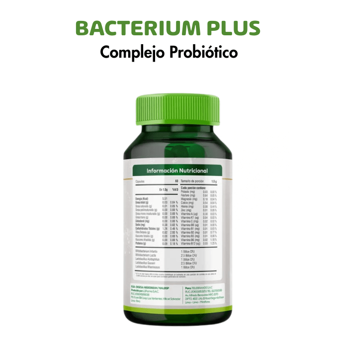 Bacterium Plus Complejo Probiótico